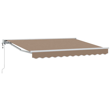 Elektrisk Retraktabel Markis Taupe 4,5 × 3,5 m
