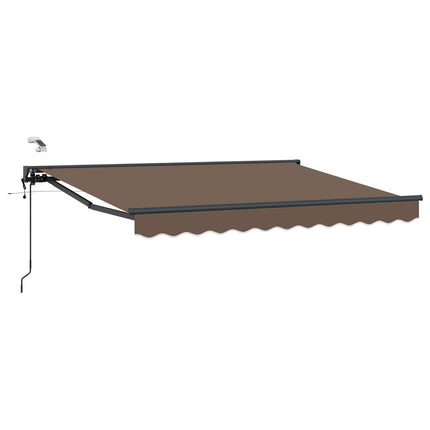 Elektrisk Retraktabel Markis Taupe 4,5 × 3,5 m