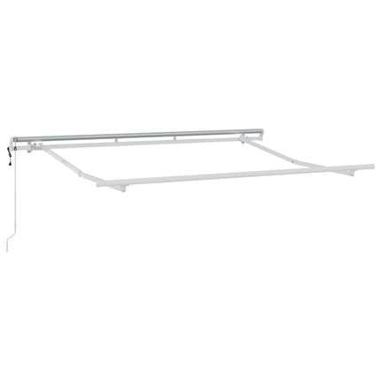 Utdragbar markis Sand 600 × 300 cm Duk och Aluminium