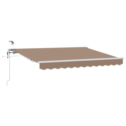Utdragbar markis Taupe 600 × 300 cm Polyester
