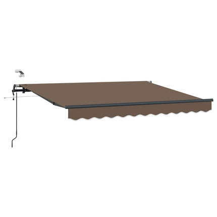 Utdragbar markis Taupe 600 × 300 cm Polyester