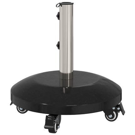 Granite Parasol Base med hjul för 40-50 mm stång 29 kg Svart
