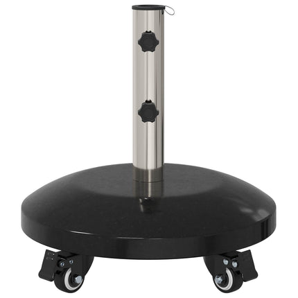 Granite Parasol Base med hjul för 40-50 mm stång 29 kg Svart