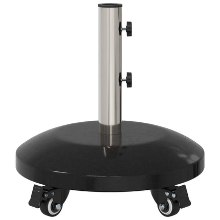 Granite Parasol Base med hjul för 40-50 mm stång 29 kg Svart