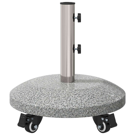Granitar parasollfot med hjul för 4-5 cm stolpe 27.2 kg Grå