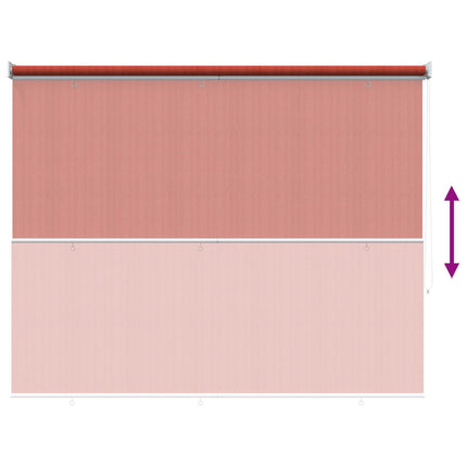 Utomhus Rullgardin 90% UV Block Terrakotta 180 x 140 cm HDPE