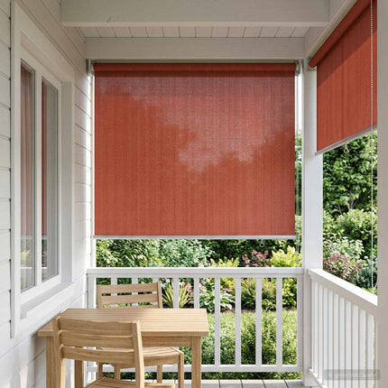 Utomhus Rullgardin 90% UV Block Terrakotta 100 x 230 cm HDPE