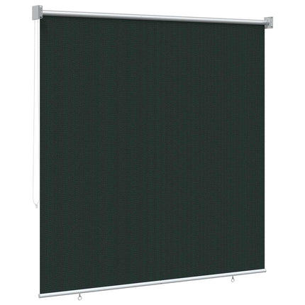 Utomhus Rullgardin 90% UV Block Mörkgrön 140 x 140 cm HDPE