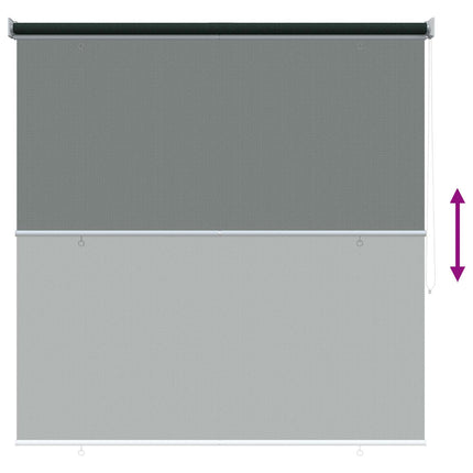 Utomhus Rullgardin 90% UV Block Mörkgrön 160 x 140 cm HDPE