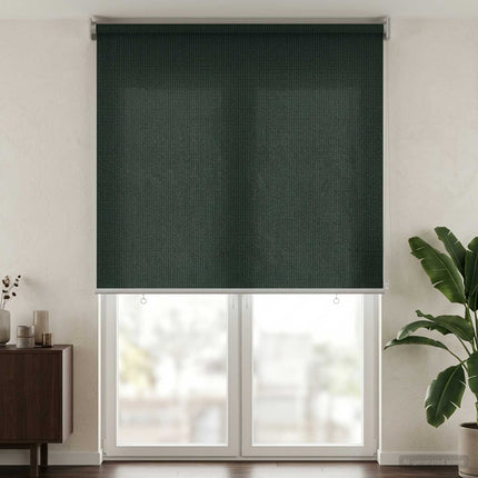 Utomhus Rullgardin 90% UV Block Mörkgrön 80 x 230 cm HDPE