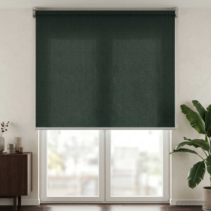 Utomhus Rullgardin 90% UV Block Mörkgrön 400 x 230 cm HDPE