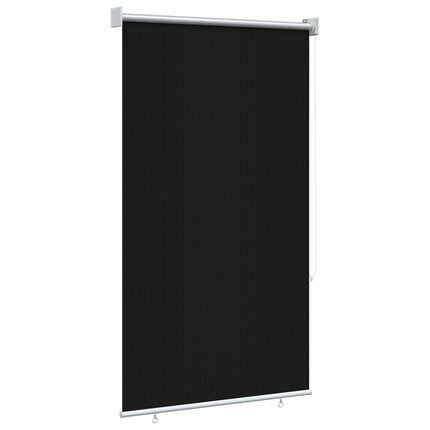 Utomhus Rullgardin 90% UV Block Svart 80 x 140 cm HDPE