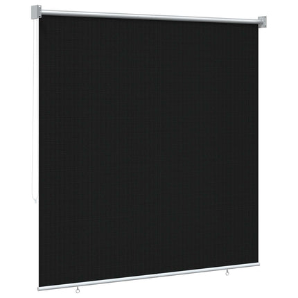 Utomhus Rullgardin 90% UV Block Svart 140 x 140 cm HDPE