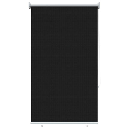 Utomhus Rullgardin 90% UV Block Svart 80 x 230 cm HDPE