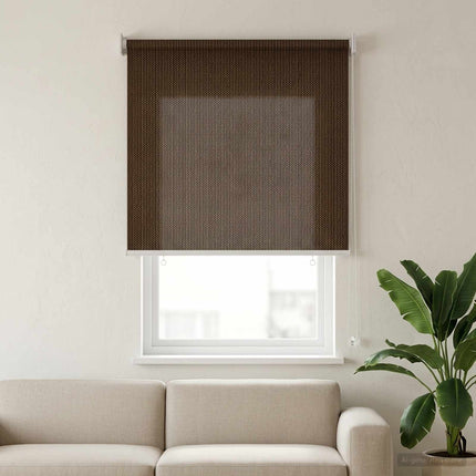 Utomhus Rullgardin 90% UV Block Brun 60 x 140 cm HDPE