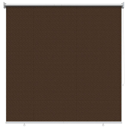 Utomhus Rullgardin 90% UV Block Brun 140 x 140 cm HDPE