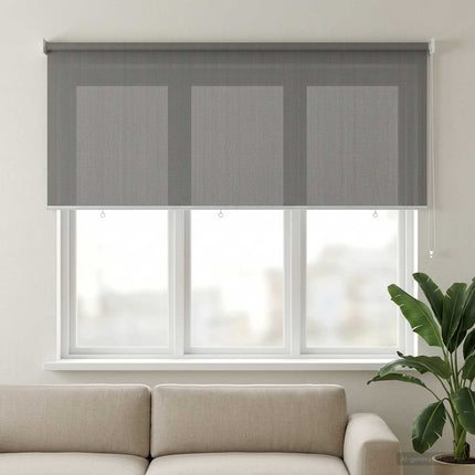Utomhus Rullgardin 90% UV Block Ljusgrå 140 x 140 cm HDPE
