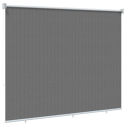 Utomhus Rullgardin 90% UV Block Ljusgrå 220 x 140 cm HDPE