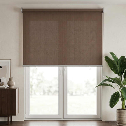 Utomhus Rullgardin 90% UV Block Taupe 60 x 230 cm HDPE