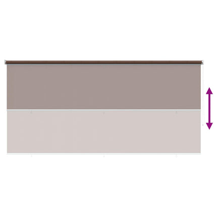 Utomhus Rullgardin 90% UV Block Taupe 300 x 230 cm HDPE