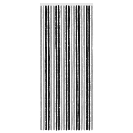 Insektsgardin Chenille Grå och svart 90 x 220 cm 100% PP
