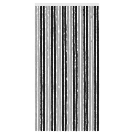 Insektsgardin Chenille Grå och svart 100 x 200 cm 100% PP