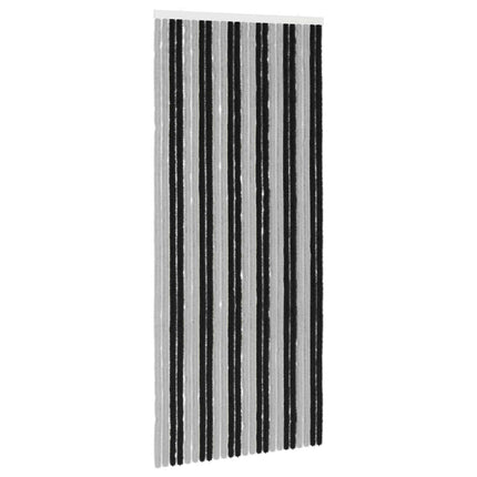 Insektsgardin Chenille Grå och svart 100 x 230 cm 100% PP