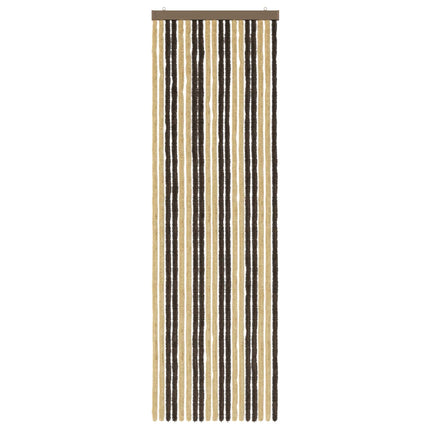 Insektsgardin Chenille Mörkbrun och beige 56 x 185 cm 100% PP