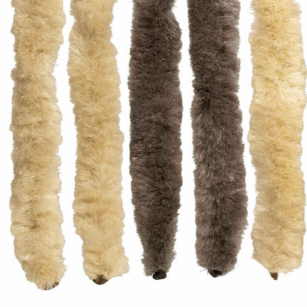 Insektsgardin Chenille Mörkbrun och Beige 90 x 220 cm 100% PP