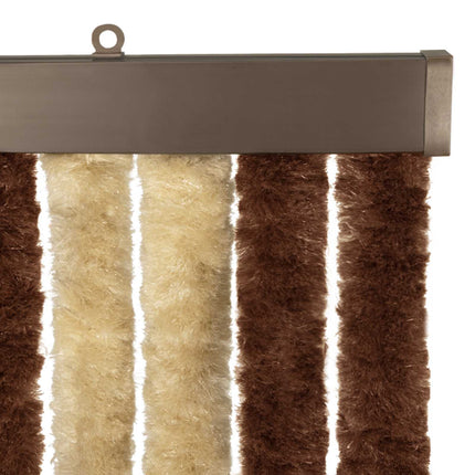 Insektsgardin Chenille Brun och beige 56 x 200 cm 100% PP