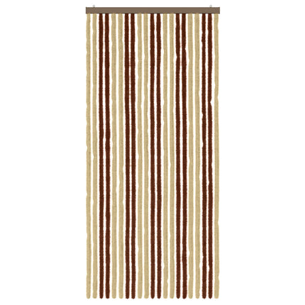 Insektsgardin Chenille Brun och beige 90 x 200 cm 100% PP