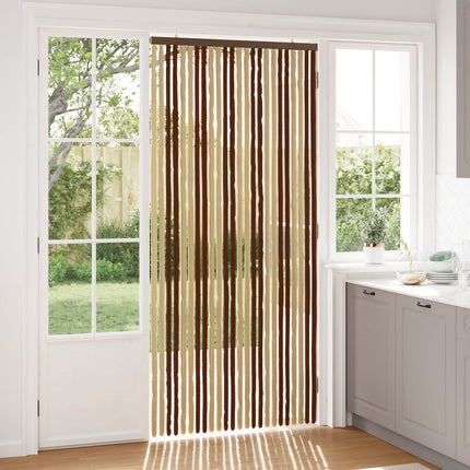 Insektsgardin Chenille Brun och beige 100 x 220 cm 100% PP