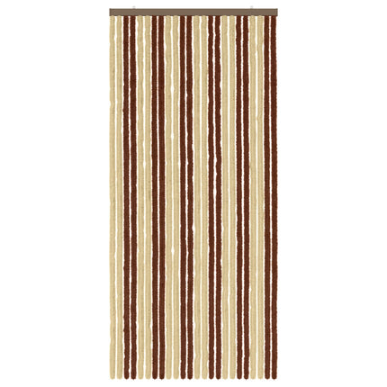 Insektsgardin Chenille Brun och beige 100 x 220 cm 100% PP