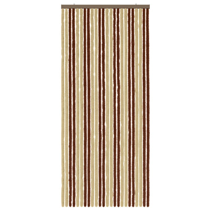 Insektsgardin Chenille Brun och beige 100 x 230 cm 100% PP