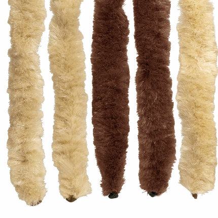 Insektsgardin Chenille Brun och beige 118 x 220 cm 100% PP