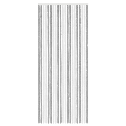 Insektsgardin Chenille Grå och Vit 90 x 220 cm 100% PP