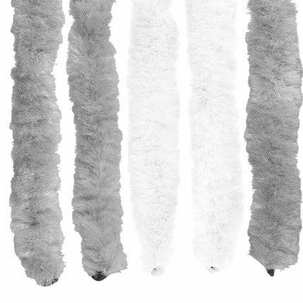 Insektsgardin Chenille Grå och Vit 100 x 200 cm 100% PP