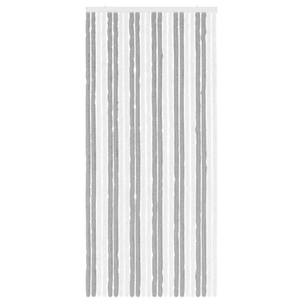 Insektsgardin Chenille Grå och Vit 100 x 220 cm 100% PP