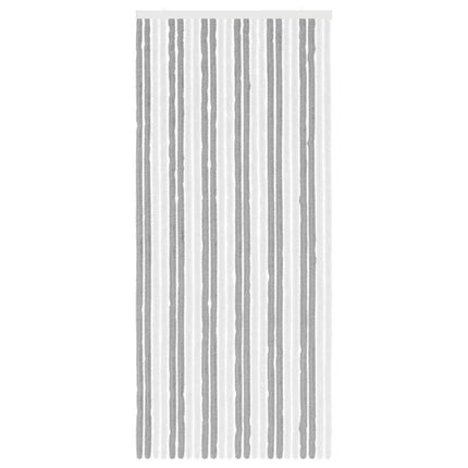 Insektsgardin Chenille Grå och Vit 100 x 230 cm 100% PP