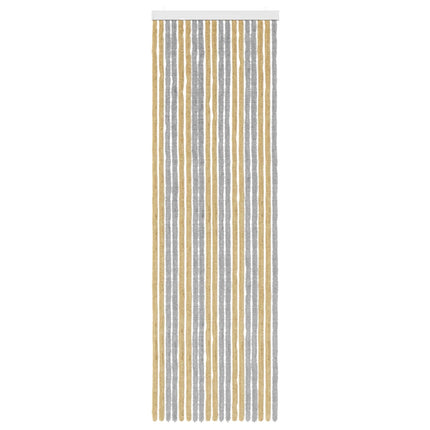 Insektsgardin Chenille Grå och Beige 56 x 185 cm 100% PP