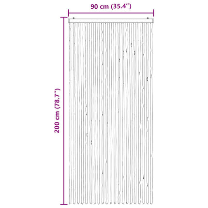 Insektsgardin Chenille Grå och Beige 90 x 200 cm 100% PP