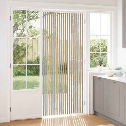Insektsgardin Chenille Grå och Beige 90 x 220 cm 100% PP