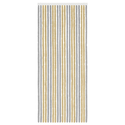 Insektsgardin Chenille Grå och Beige 90 x 220 cm 100% PP