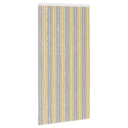 Insektsgardin Chenille Grå och Beige 100 x 200 cm 100% PP