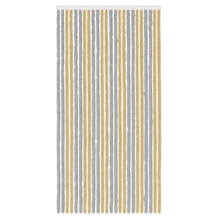 Insektsgardin Chenille Grå och Beige 100 x 200 cm 100% PP