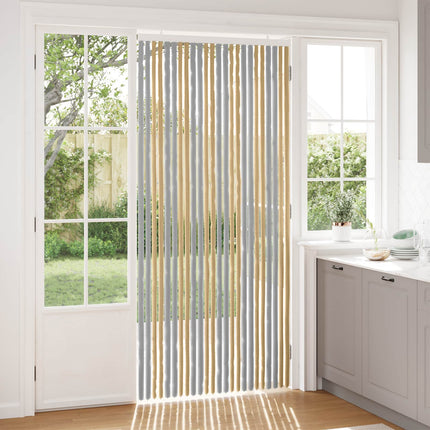 Insektsgardin Chenille Grå och Beige 100 x 220 cm 100% PP