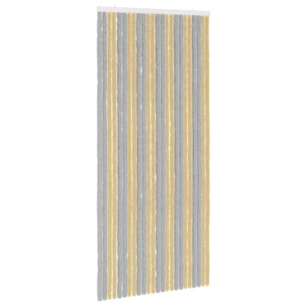 Insektsgardin Chenille Grå och Beige 100 x 220 cm 100% PP