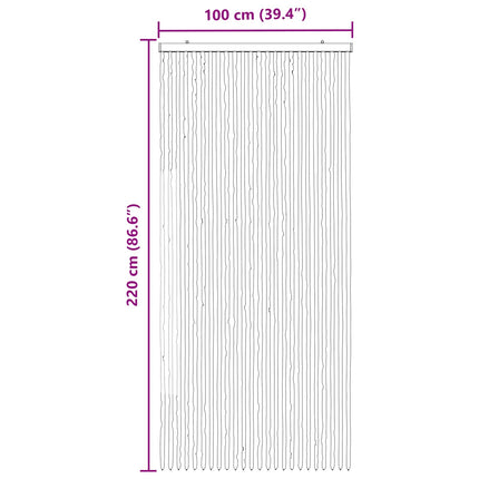 Insektsgardin Chenille Grå och Beige 100 x 220 cm 100% PP