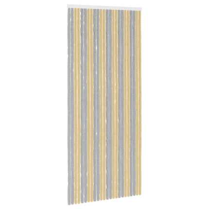 Insektsgardin Chenille Grå och Beige 100 x 230 cm 100% PP