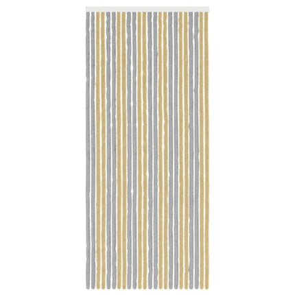 Insektsgardin Chenille Grå och Beige 100 x 230 cm 100% PP
